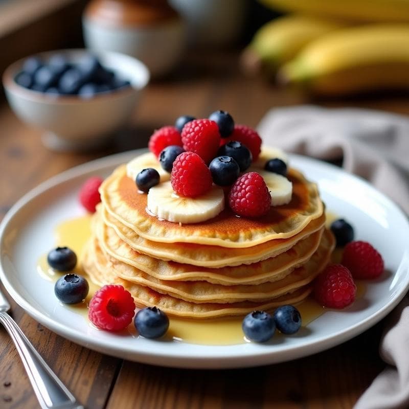 Crepes Integrales de Avena y Plátano: Receta Alta en Proteína Sin Harina