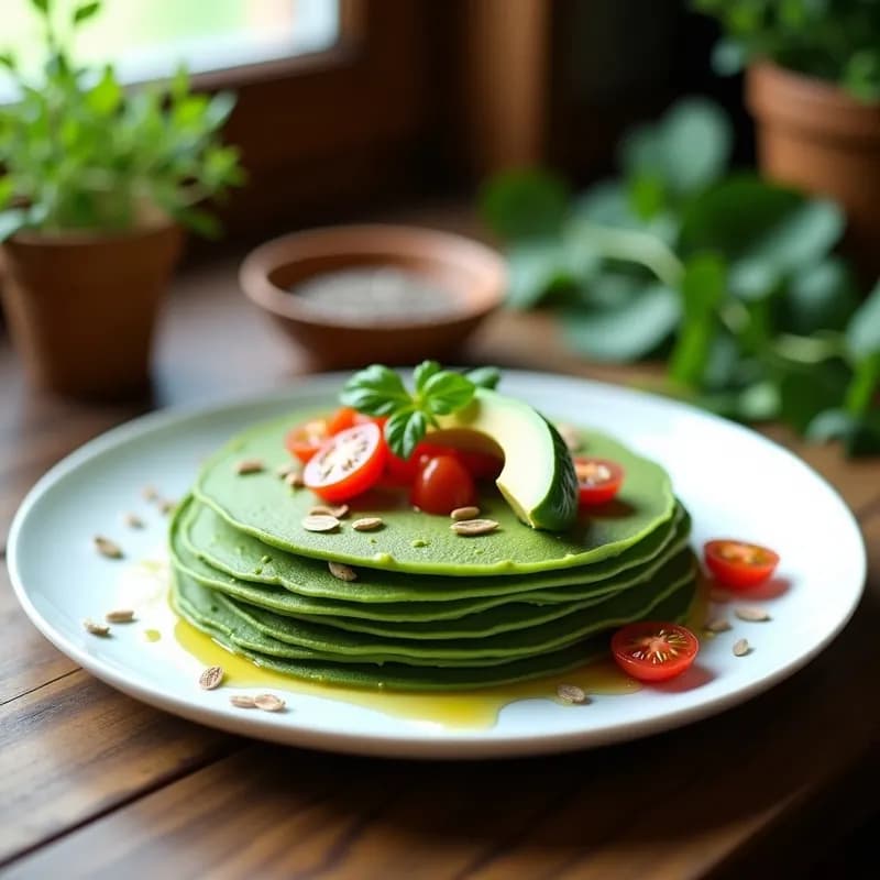 Crepes Proteicos de Espinacas y Avena: Receta Sin Harina y Alta en Fibra