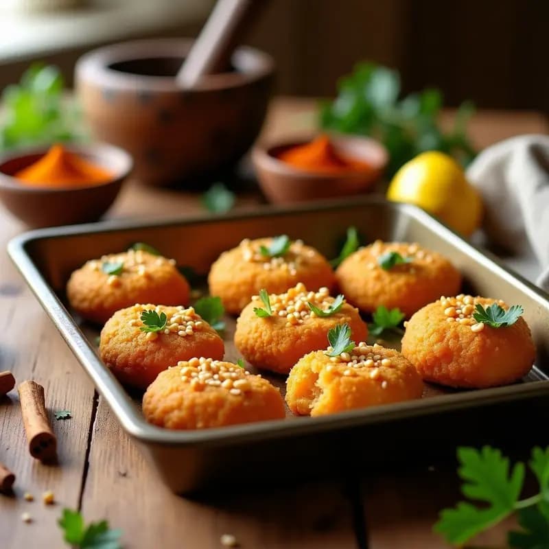 Crocantes de Harina de Garbanzo con Especias Marroquíes: Snack Vegano y Proteico