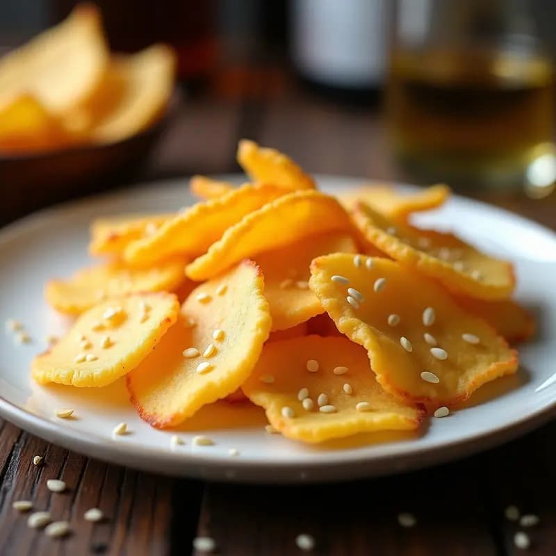 Crocantes de Queso Parmesano y Semillas de Sésamo: Snack Italiano en Airfryer