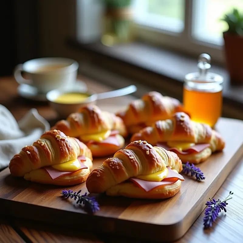Croissant de Jamón Crudo y Mostaza de Dijon: Desayuno Francés en Thermomix