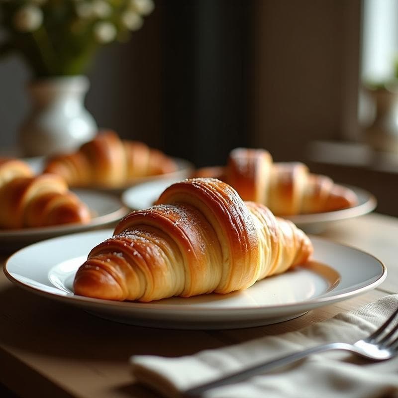Croissant Vegano de Hojaldre de Aceite de Coco: Receta Francesa Sin Lácteos ni Huevos