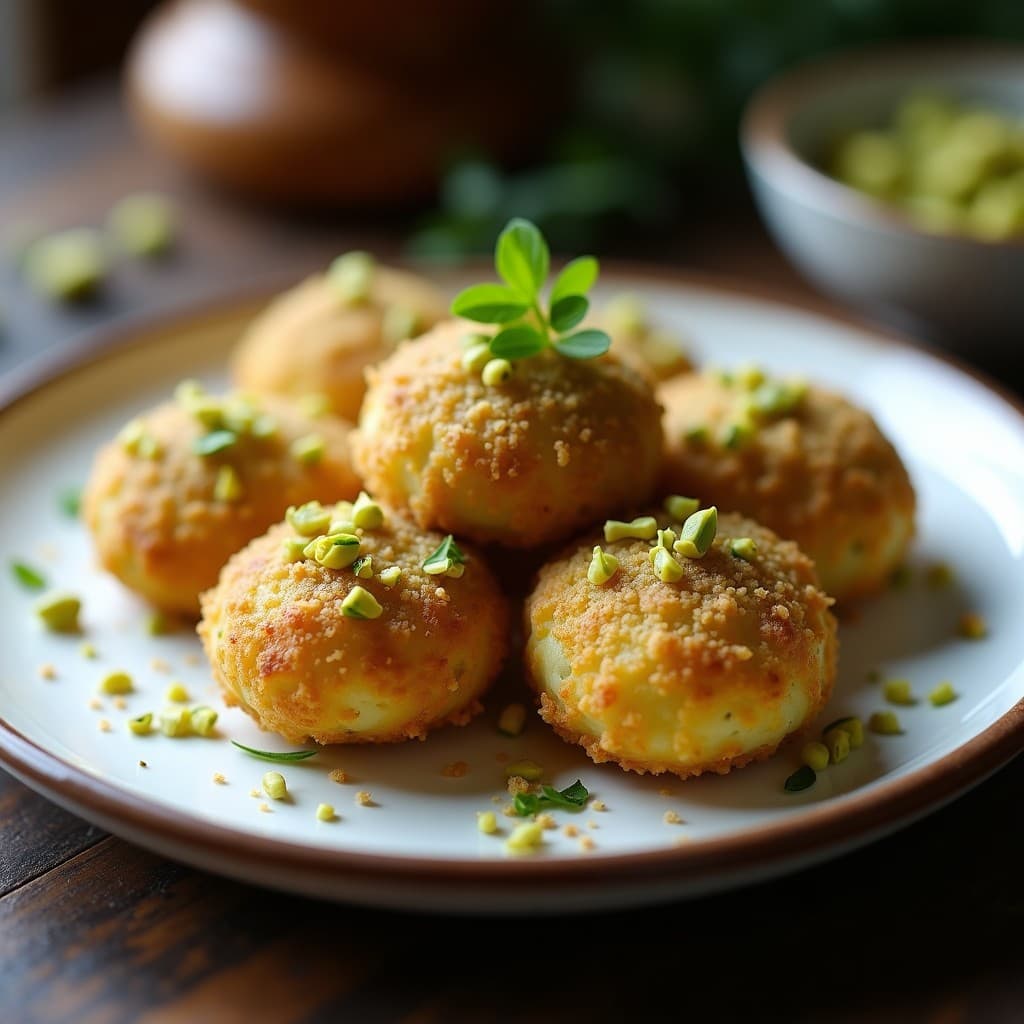 Croquetas de Alcachofa y Anchoas con Costra de Pistacho: Receta en Thermomix Sin Lactosa y Keto