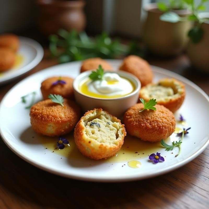 Croquetas de Alcachofa y Queso de Cabra Ahumado: Receta en Airfryer Sin Miga de Pan