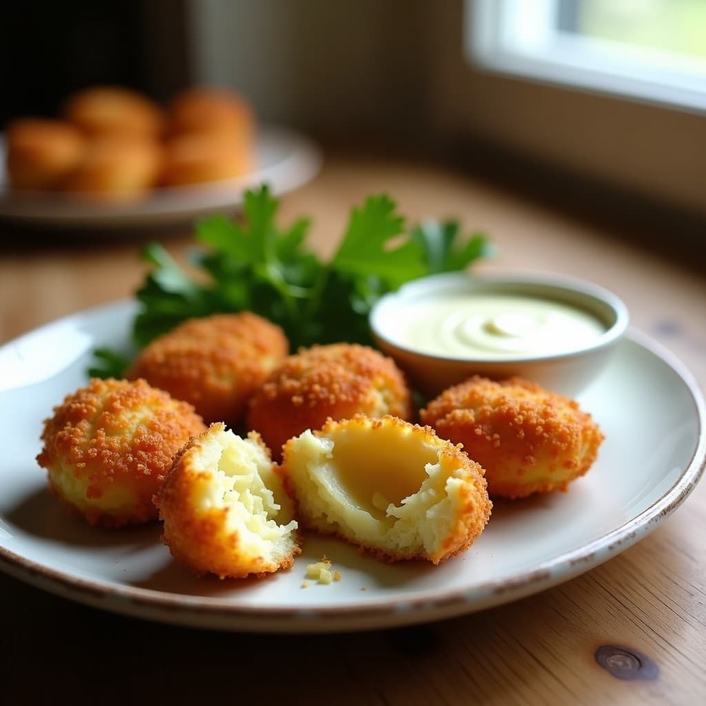 Croquetas de Alcachofa y Queso de Castaña con Pan Rallado de Lino: Receta Española en Airfryer