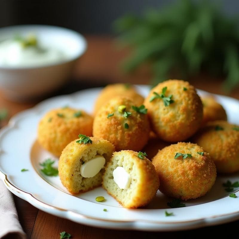 Croquetas de Alcachofa y Queso de Castañas con Panko de Pistacho: Receta Vegana Crujiente