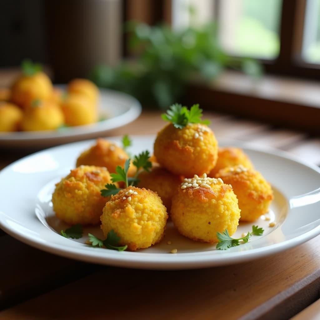 Croquetas de Alcachofa y Queso de Cúrcuma: Aperitivo Español Vegano en Airfryer