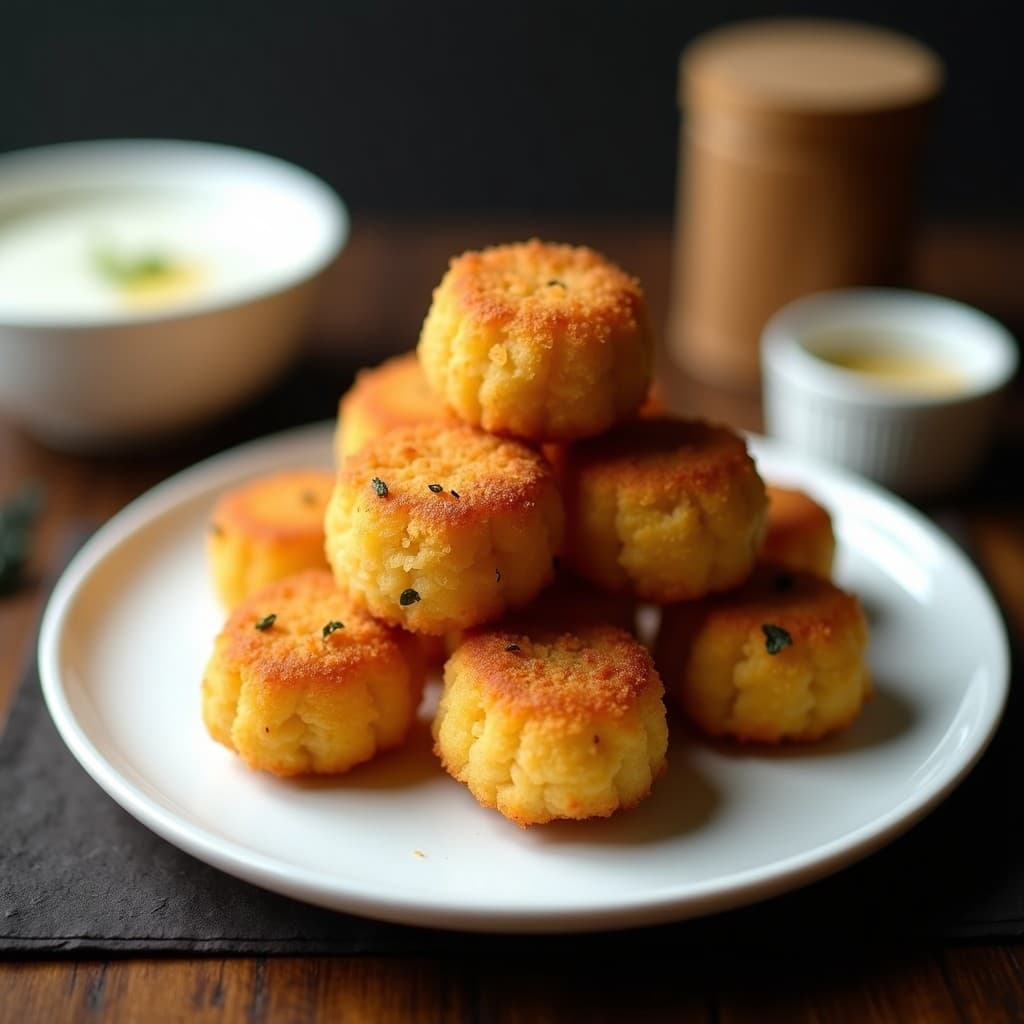 Croquetas de Algas Nori y Queso de Cabra con Pan de Panko: Aperitivo Japonés-Francés en Airfryer