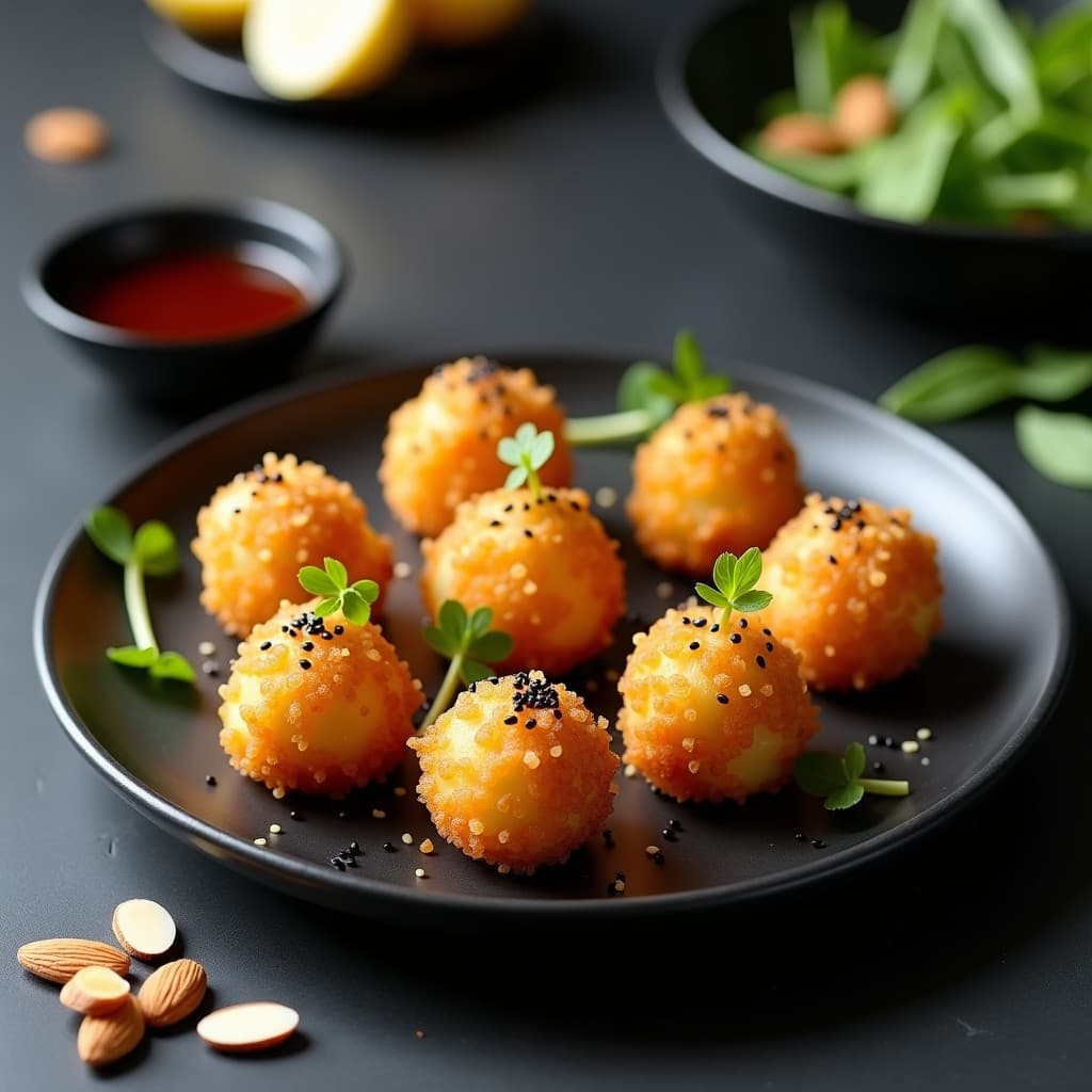 Croquetas de Algas Wakame y Queso de Almendras: Aperitivo Japonés Vegano en Thermomix