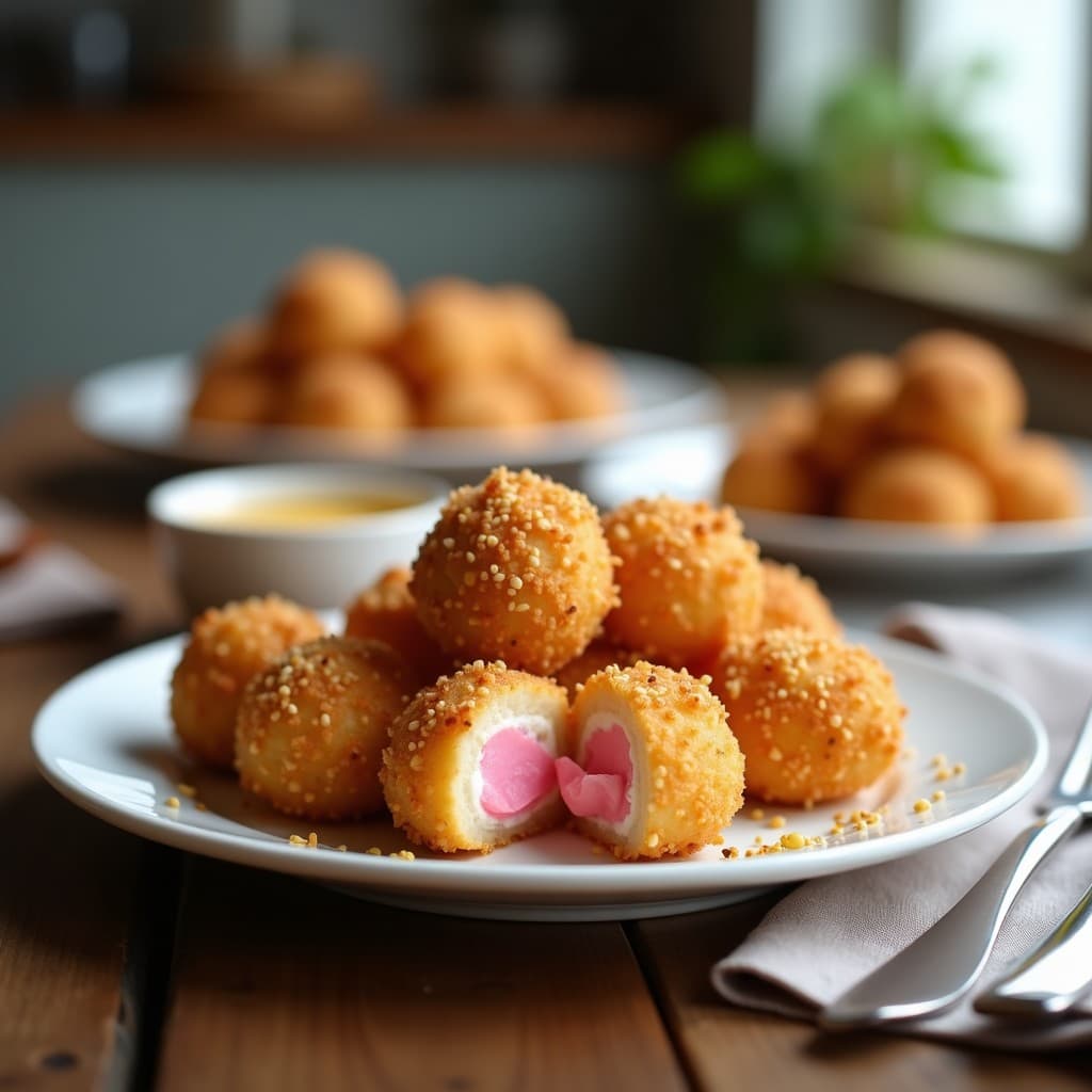 Croquetas de Algodón de Azúcar y Queso de Cabra: Aperitivo Dulce-Salado en Airfryer