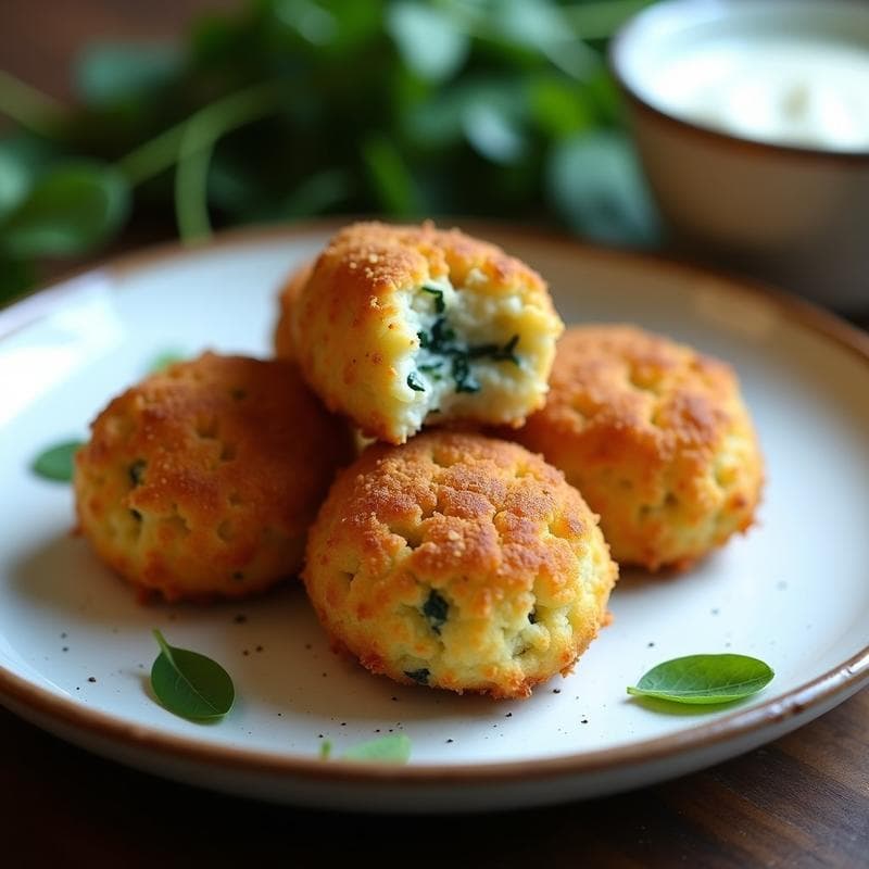 Croquetas de Algueró y Queso Azul Vegano: Receta Española en Airfryer Sin Lactosa