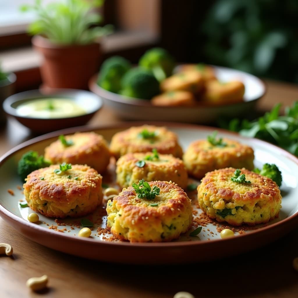 Croquetas de Brócoli y Queso de Anacardos: Receta Española Vegana en Olla Exprés