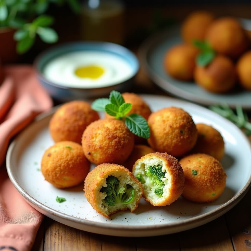 Croquetas de Brócoli y Queso de Castañas con Pan de Almendra: Receta Española Vegana en 25 Minutos