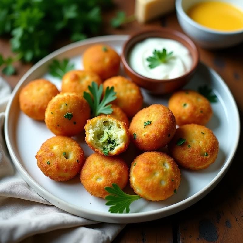 Croquetas de Brócoli y Queso Cheddar Vegano: Receta en Airfryer Sin Rebozar