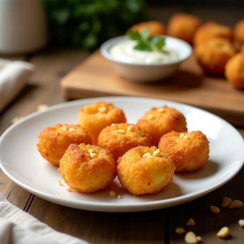Croquetas de Camarón y Queso Cremoso con Panko: Receta en Airfryer Crujiente