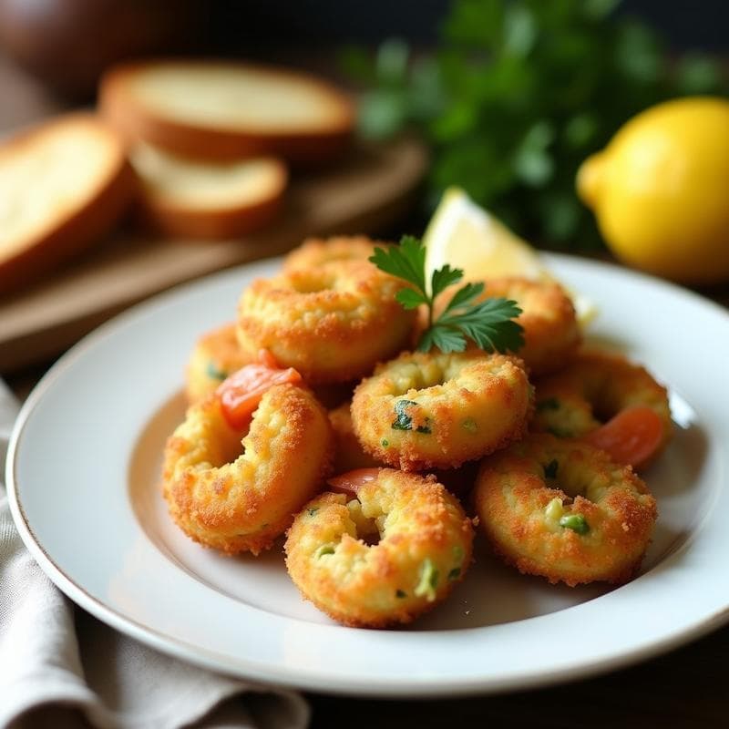 Croquetas de Camarones y Aguacate con Pan de Molde de Linaza: Receta Keto en Airfryer