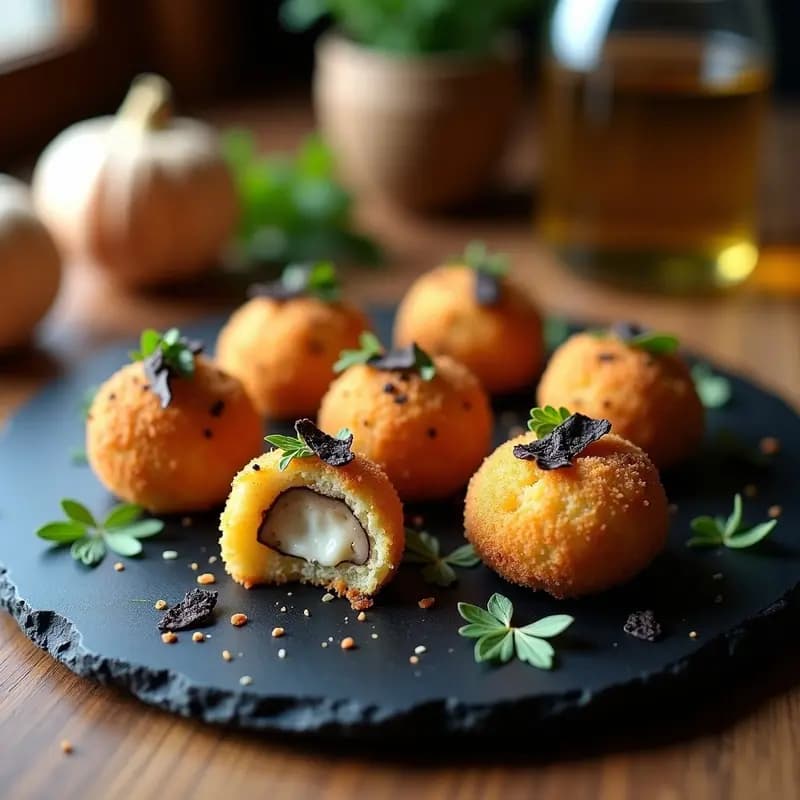Croquetas de Castañas y Setas con Trufa: Receta de Otoño Gourmet y Sin Lactosa