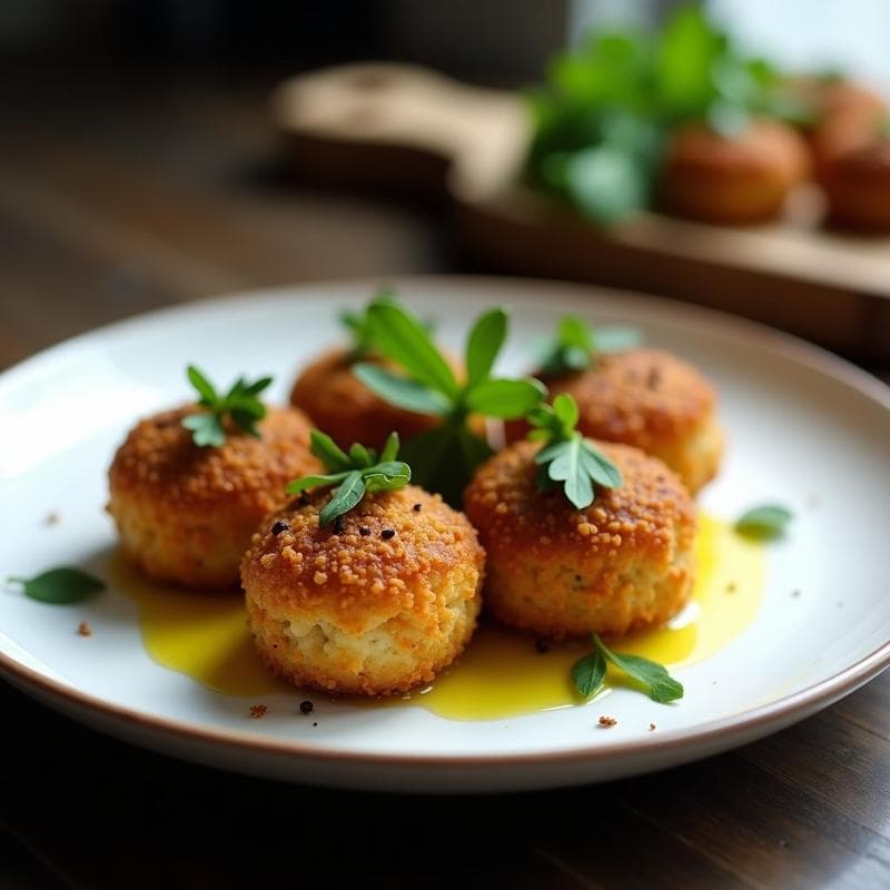 Croquetas de champiñones Portobello y Trufa: Receta Vegana en Thermomix con Textura Crujiente en 30 Minutos
