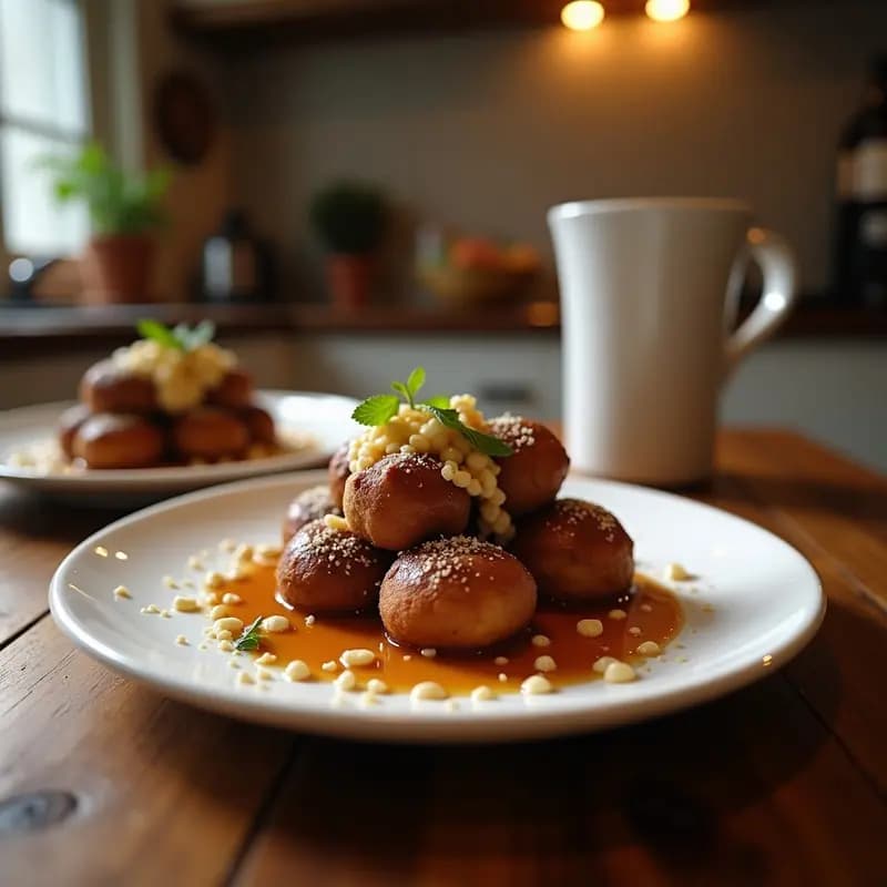 Croquetas de Chocolate Negro y Café con Relleno Líquido de Caramelo Salado: Postre Gourmet en 10 Minutos