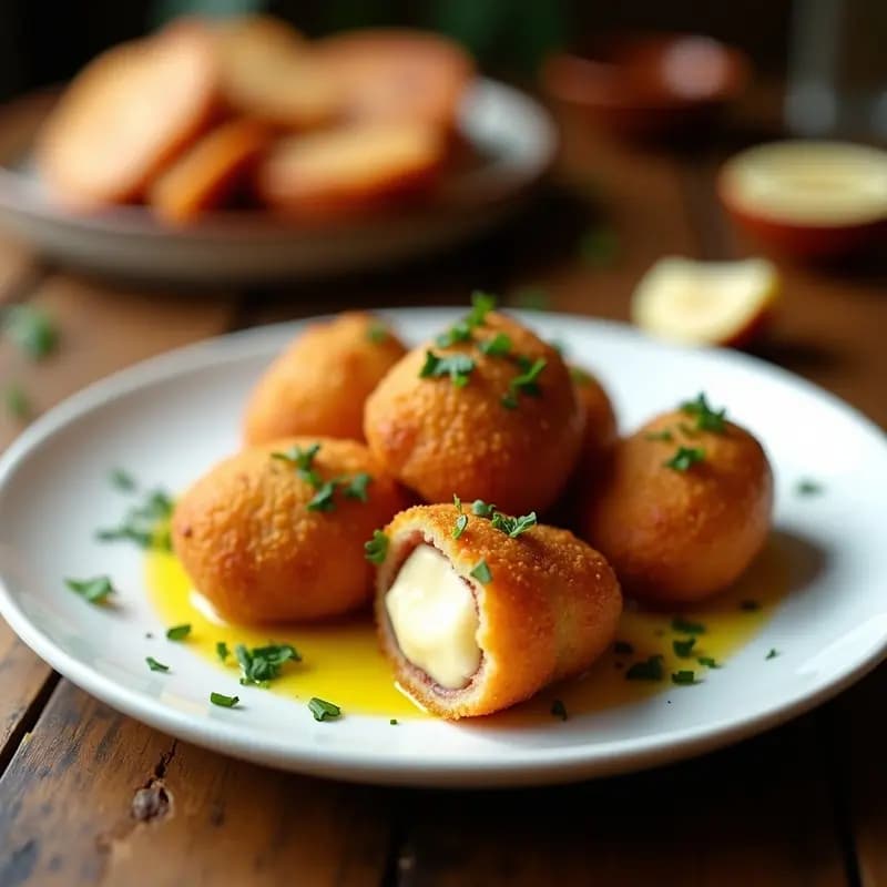 Croquetas de Chorizo y Queso Manchego: Tapa Española Crujiente y Reconfortante