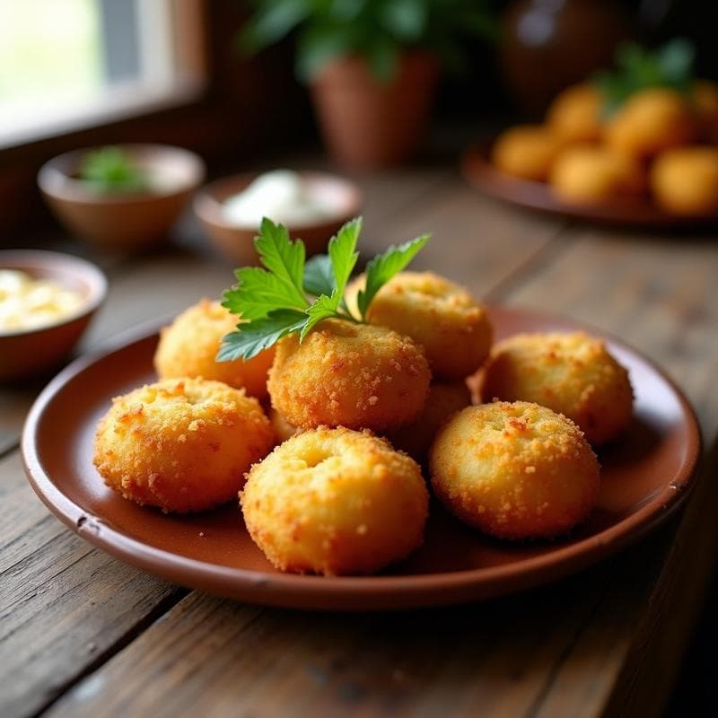 Croquetas de Chuño y Queso Andino: Receta Boliviana en Airfryer Crujiente y Ligeras