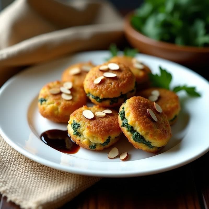 Croquetas de Col rizada y Queso Azul: Receta Gourmet en Airfryer Sin Rebozado