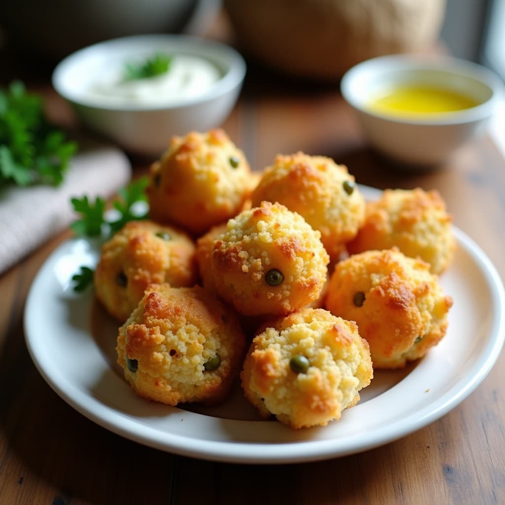 Croquetas de Coliflor y Alcaparras con Pan Rallado de Almendra: Receta en Airfryer Sin Lactosa