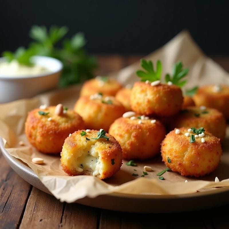 Croquetas de Coliflor y Blue Cheese: Receta en Airfryer Sin Harina