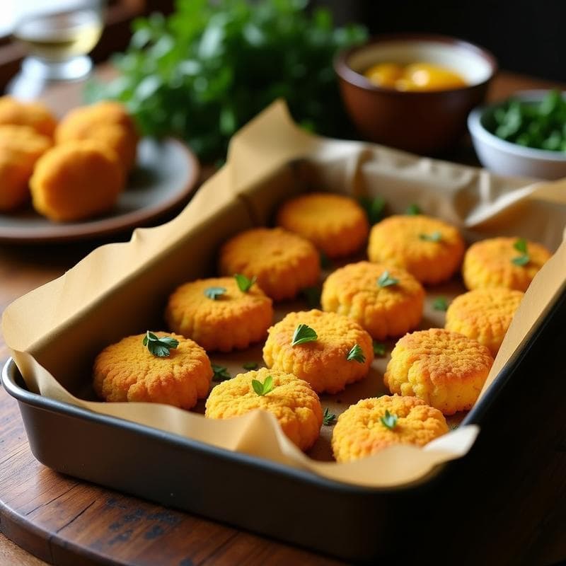 Croquetas de Coliflor y Cúrcuma al Horno: Receta Sin Lactosa y Alta en Fibra