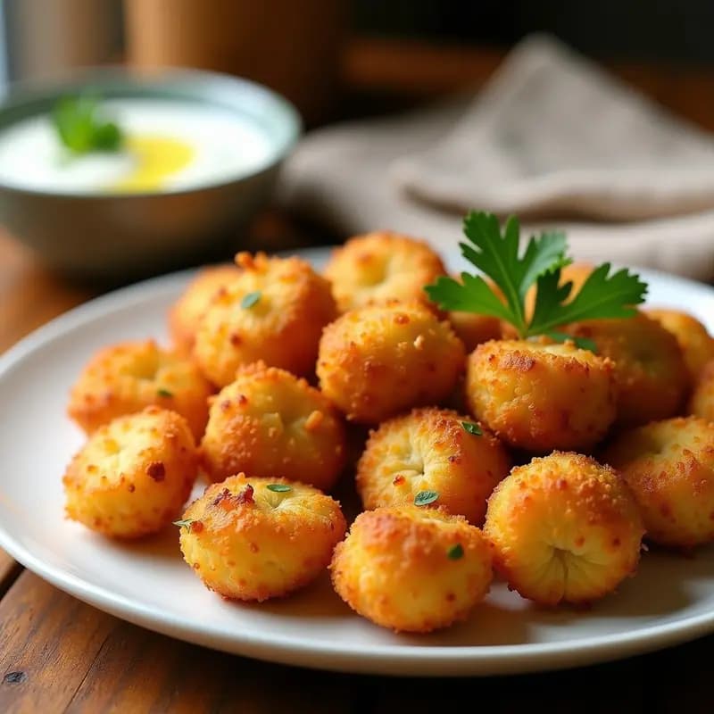 Croquetas de Coliflor y Panko de Cacahuete: Aperitivo Crujiente Keto en Airfryer