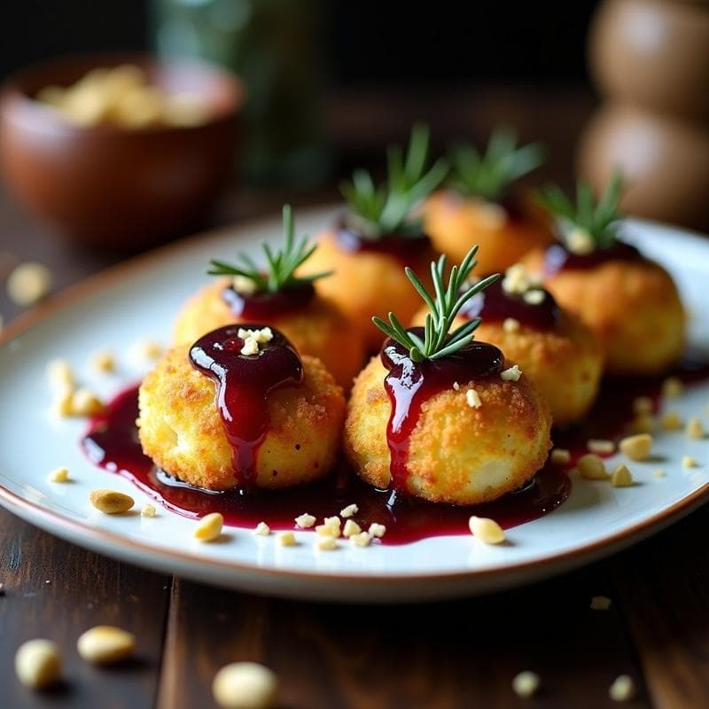 Croquetas de Coliflor y Queso de Cabra con Mermelada de Cebolla Morada: Receta en Airfryer