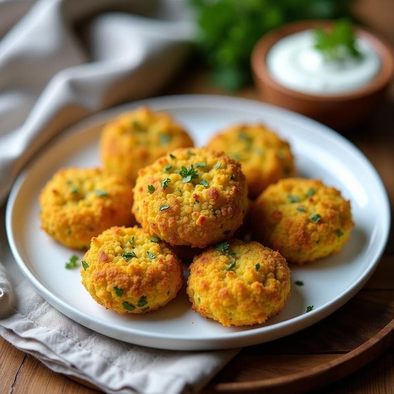 Croquetas de Coliflor y Queso de Cabra con Miga de Pistacho: Receta Keto en Airfryer y Crujientes