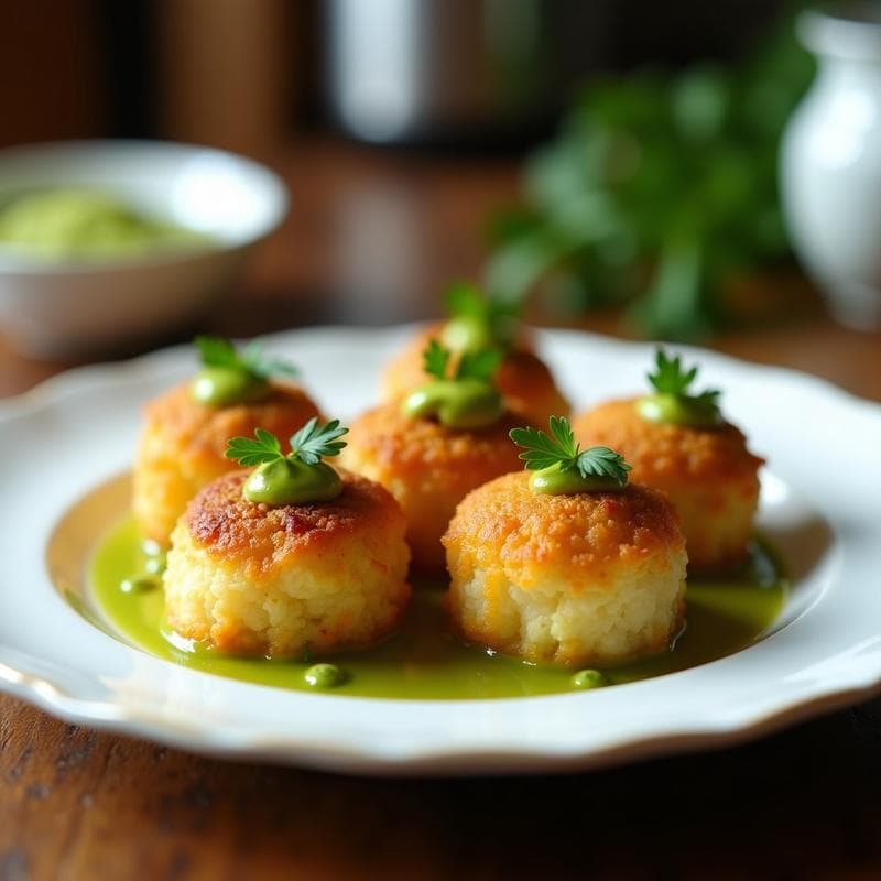Croquetas de Coliflor y Queso de Cabra con Salsa de Pistacho: Receta en Thermomix Sin Harina