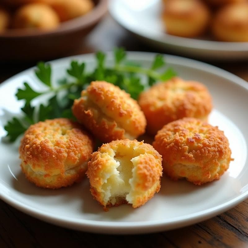 Croquetas de coliflor y queso manchego: Receta en airfryer baja en carbohidratos