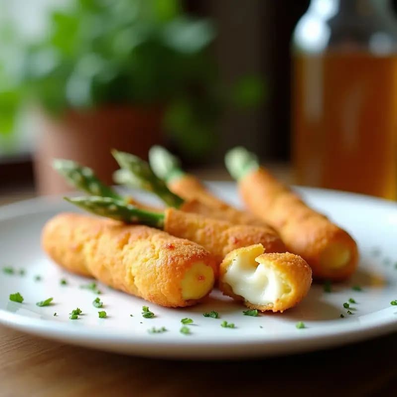 Croquetas de Espárragos Blancos y Bechamel de Anacardos: Aperitivo Español Sin Lactosa