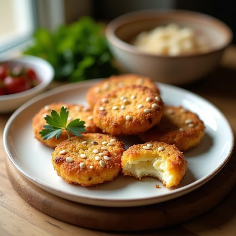 Croquetas de Espárragos y Queso de Almendras con Costra de Semillas: Receta Keto en Airfryer