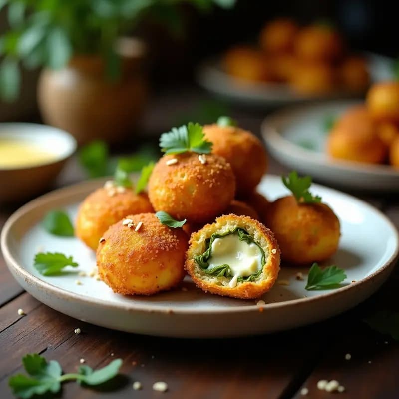 Croquetas de Espárragos y Queso de Caju: Aperitivo Español Vegano y Sin Gluten