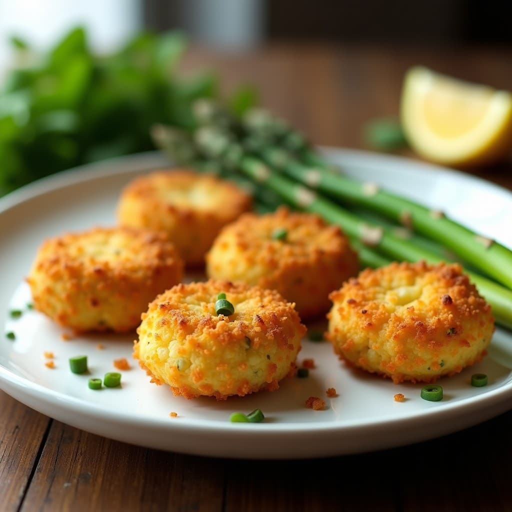 Croquetas de Espárragos Trigueros y Queso de Cashew con Cobertura de Panko: Receta Vegana Crujiente