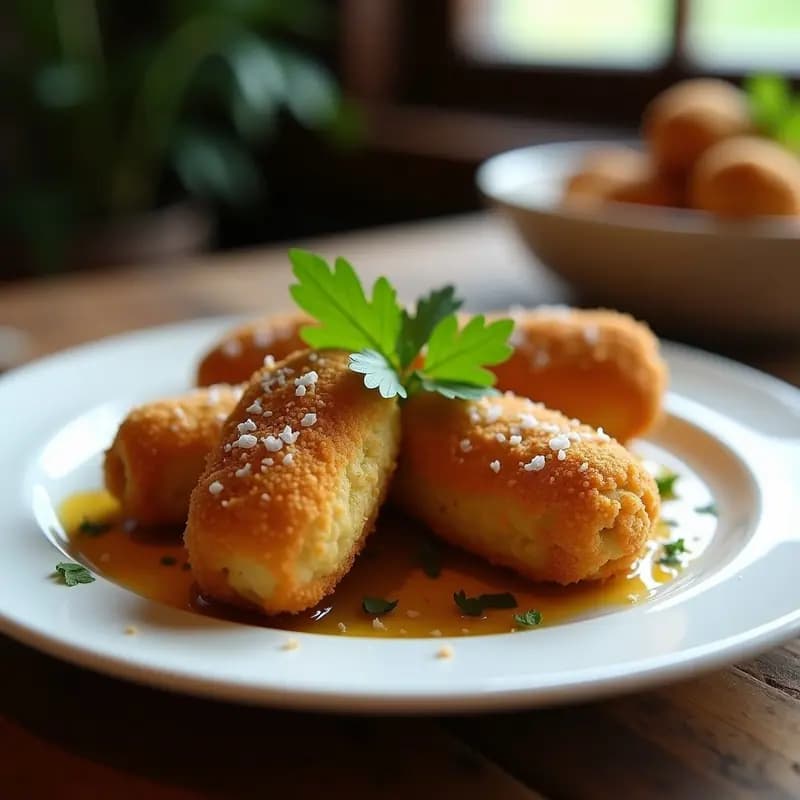 Croquetas de Espelta y Champiñones: Receta Española en Airfryer con Toque Trufado