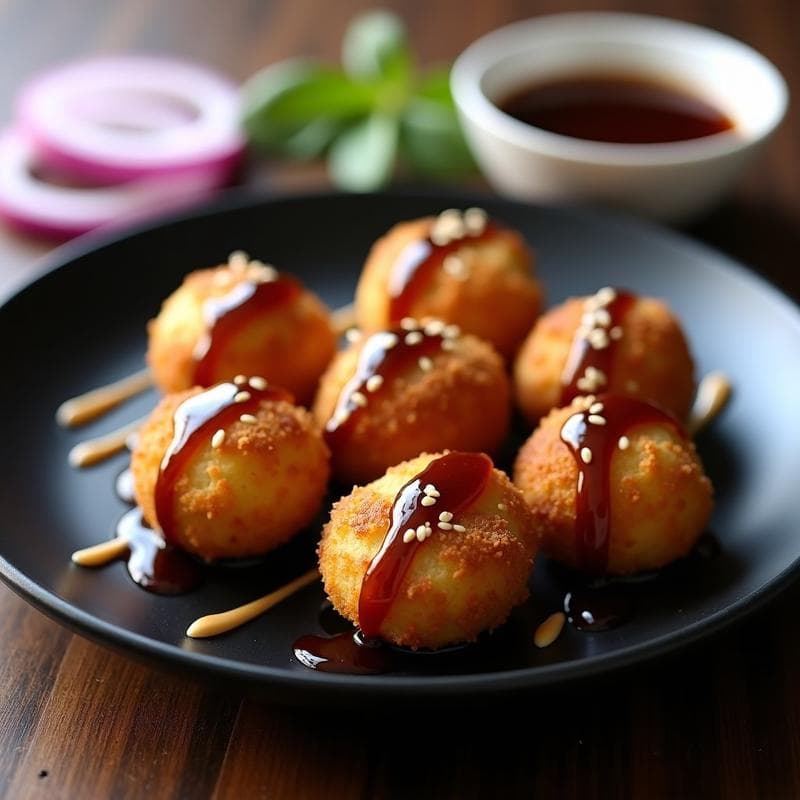 Croquetas de Espelta y Hongos Shiitake con Salsa Teriyaki: Receta en Thermomix