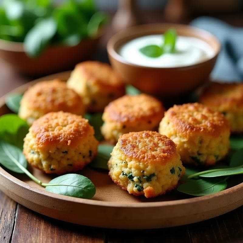 Croquetas de Espinaca y Garbanzo con Bechamel de Avena: Aperitivo Sin Gluten en Thermomix