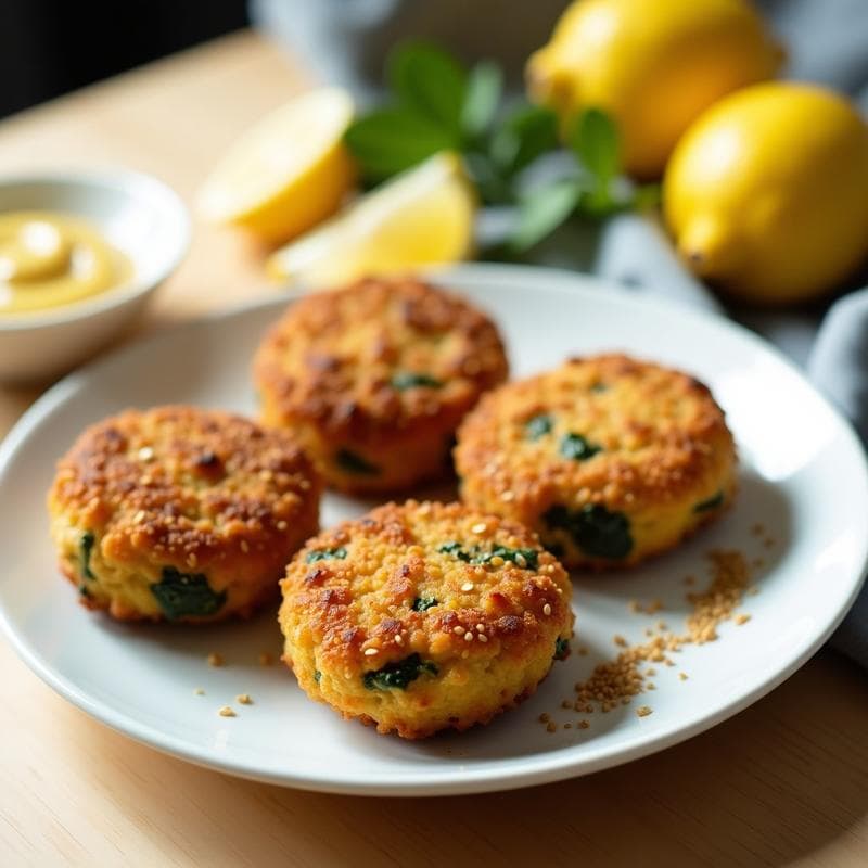 Croquetas de Espinaca y Garbanzos: Receta en Airfryer con Toque de Limón y Comino