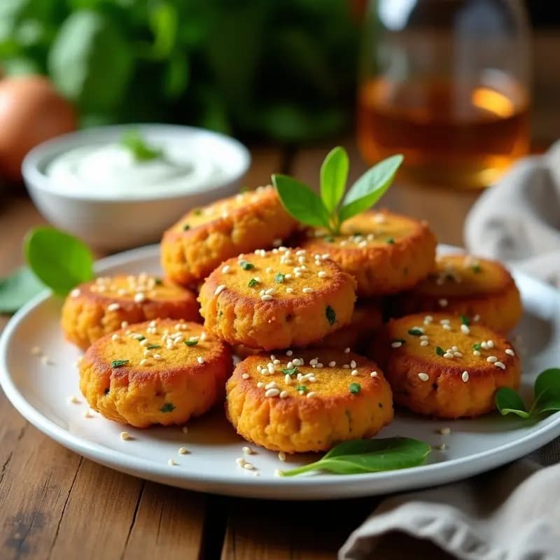 Croquetas de Espinaca y Garbanzos con Masa de Lentejas: Aperitivo Crudivegano en Airfryer