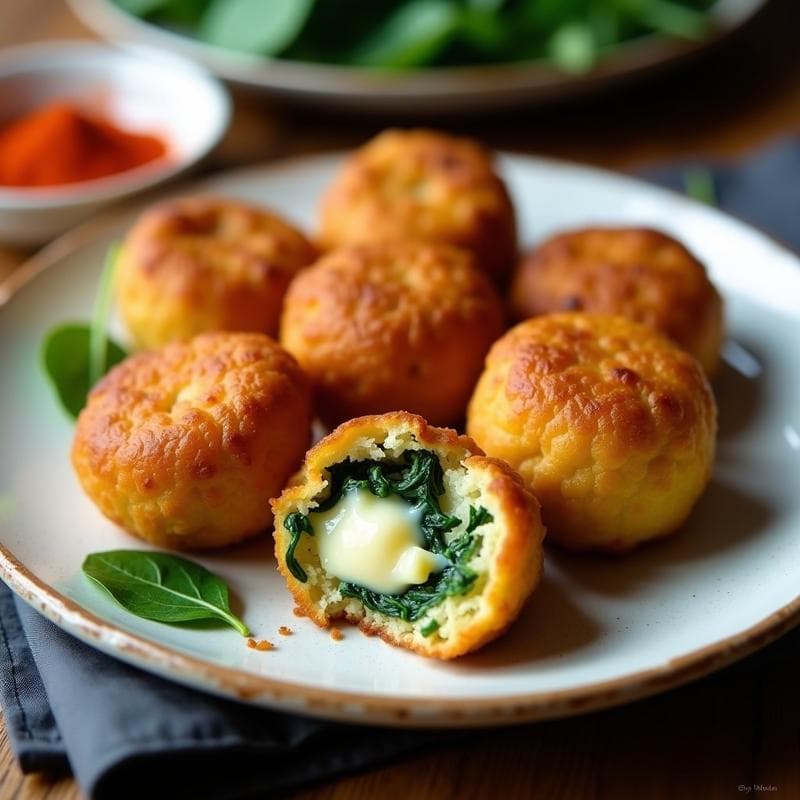 Croquetas de Espinaca y Queso Manchego: Receta en Olla Express Sin Harina
