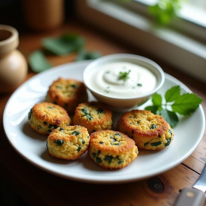 Croquetas de Espinaca y Queso de Soja: Receta Keto en Airfryer y Sin Gluten