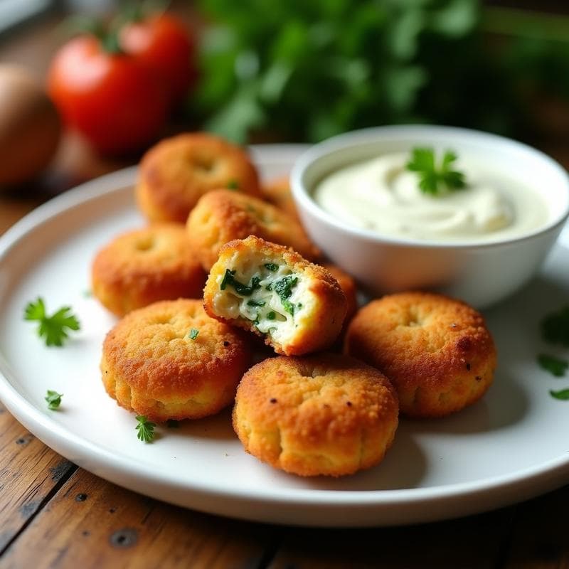 Croquetas de Espinacas y Queso de Anacardos: Aperitivo Vegano en Airfryer con Bechamel de Avena