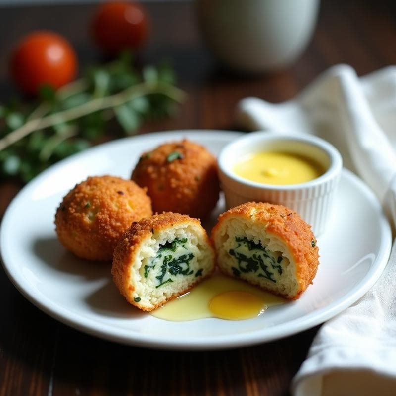 Croquetas de Espinacas y Queso Azul: Receta en Thermomix con Toque Francés