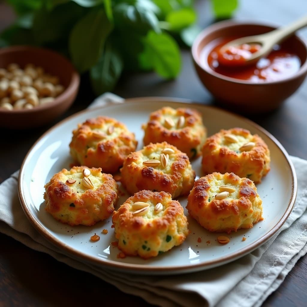 Croquetas de Espinacas y Queso de Cabra con Salsa de Romesco: Aperitivo Español Keto