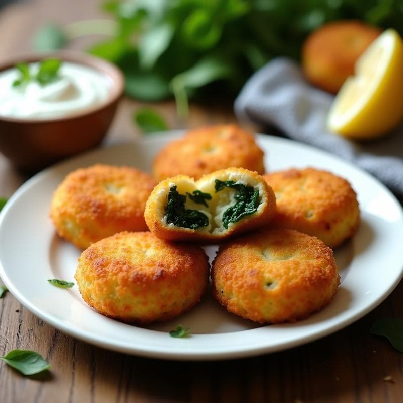 Croquetas de Espinacas y Queso de Cashew: Receta en Airfryer Sin Lactosa y Crujiente