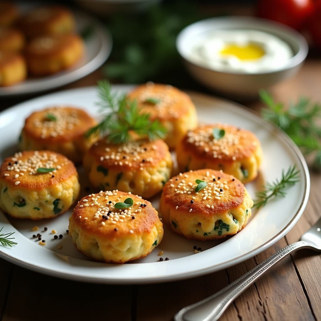 Croquetas de Espinacas y Queso Feta con Costra de Semillas de Sésamo: Receta Griega Crujiente